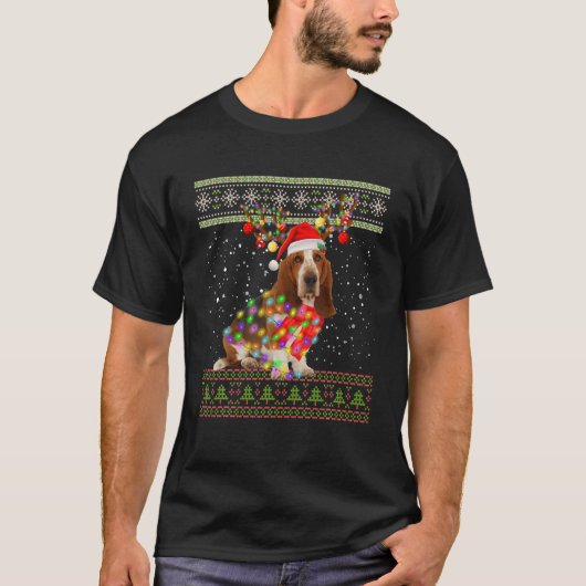 T-shirt Funny Basset Hound (Devant)
