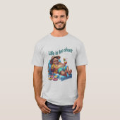 T-shirt Funny Beach Bum Life est trop court Humour de devi (Devant entier)