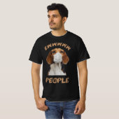 T-shirt funny beagle wearmask mask ew peopdog log (Devant entier)