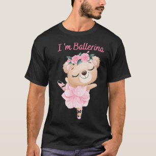 T-shirt Funny Bear Panda Ballerina for Ballet loverballet 