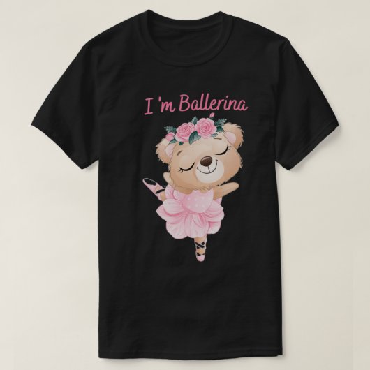 T-shirt Funny Bear Panda Ballerina pour Ballet loverballet (Design devant)