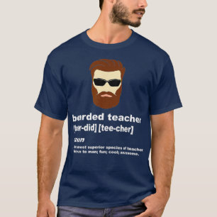 T-shirt Funny Beard Enseignant Appréciation Don