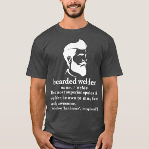 T-shirt Funny Beard Welder Définition Signification Cadeau