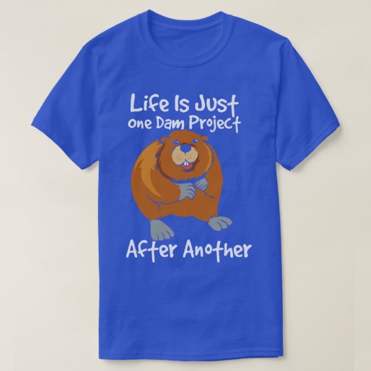 T-shirt Funny Beaver Gestionnaire de projet (Design devant)