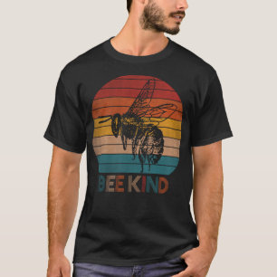 T-shirt Funny Bee Genre Be Kind, Retro Classic bee Don for