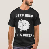 T-shirt Funny Beep Beep Sheep Cartoon Design (Devant)