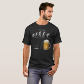 T-shirt Funny Beer Evolution Workweek Drinking Humor  (Devant entier)