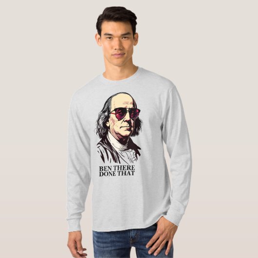 T-shirt Funny Benjamin Franklin (Devant entier)