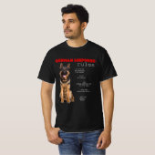 T-shirt Funny berger allemand (Devant entier)