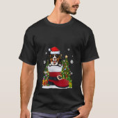 T-shirt Funny Bernese Mountian dans la chaussure Laid Noël (Devant)
