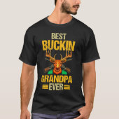 T-shirt Funny Best Buckin Grandpa Ever (Devant)