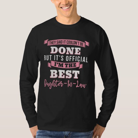 T-shirt Funny Best Daughter In Law (Devant)