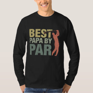 T-shirt Funny Best Papa By Par Fête des pères Golf Gift Gr