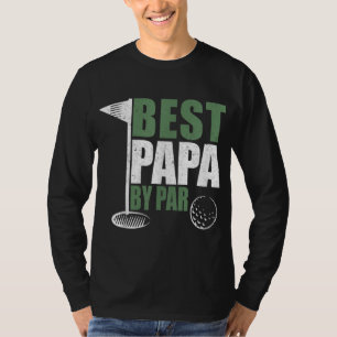 T-shirt Funny Best Papa By Par Fête des pères Golf Papa Gr