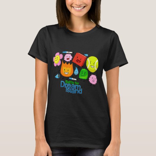 T-shirt Funny Bfdi-battle For Dream-island Kids Graphic Bo (Devant)