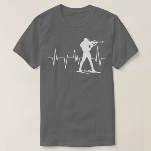 T-shirt Funny Biathlon Winter Ski Skiing Fun Lovers (5) (Design devant)