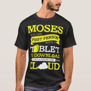 T-shirt FUNNY BIBLE MOSES TABLET Christian Humour Cadeau