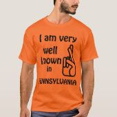 T-shirt Funny bien connu en Pennsylvanie Raglan (Devant)