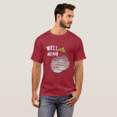 T-shirt Funny bien Hung Balls de Noël Novelty Graphisme (Devant entier)