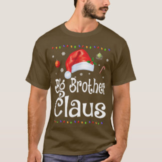 T-shirt Funny Big Brother Claus Pajamas de Noël Père Noël 