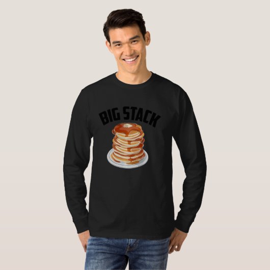 T-shirt Funny Big Stack Pancake Cool Hotcake Petit Déjeune (Devant entier)