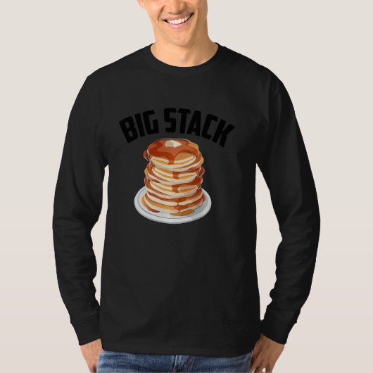 T-shirt Funny Big Stack Pancake Cool Hotcake Petit Déjeune (Devant)