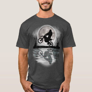 T-shirt Funny Bigfoot Dirt Bike Rider Supercross Motocross