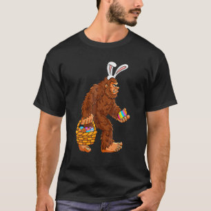 T-shirt Funny Bigfoot Egg Easter Day Boys Girls Kids Funny