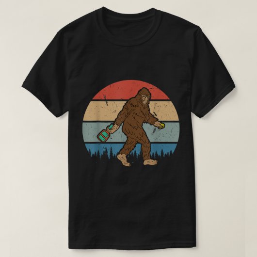 T-shirt Funny Bigfoot Pickleball Design (Design devant)
