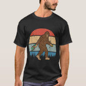 T-shirt Funny Bigfoot Pickleball Design (Devant)