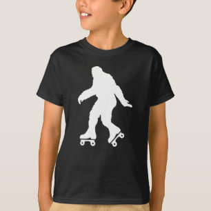 T-shirt Funny Bigfoot Roller Patinage