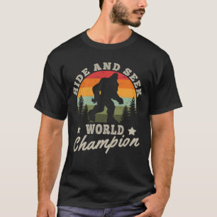T-shirt Funny Bigfoot Sasquatch Cacher et chercher Champio