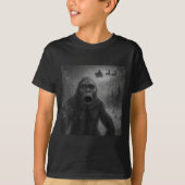 T-shirt Funny Bigfoot Sasquatch Selfie Santa Claus Xmas Ch (Devant)
