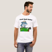 T-shirt Funny Billiards Pool Hall Rebel (Devant entier)