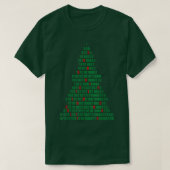 T-shirt Funny Binary Christmas Tree Computer Programmers a (Design devant)