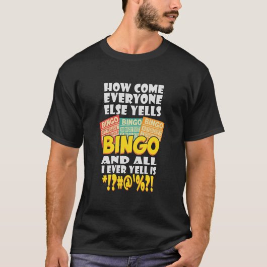 T-shirt Funny Bingo (Devant)