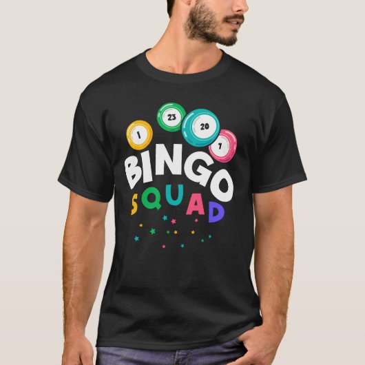 T-shirt Funny Bingo Team Jeu Humour (Devant)
