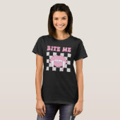 T-shirt Funny Bite Me Chemise Gothique Tee (Devant entier)