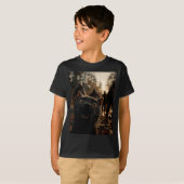 T-shirt Funny Black Cat Selfie With Zombies Feline Animal  (Devant entier)