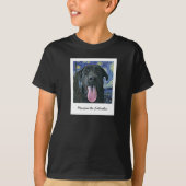 T-shirt Funny Black Lab Pet Personnalisé Photo et Texte T (Devant)