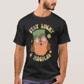 T-shirt Funny Black Retro Saint Patrick's Day Stay Lucky A (Devant)