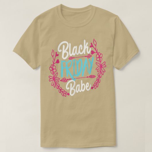 T-shirt Funny Black Vendredi BabeThanksgiving (Design devant)