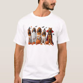 T-shirt Funny Bloodhound Halloween Amoureux des chiens (Devant)