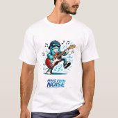 T-shirt Funny Blue Guitar Player Character Music (Devant)