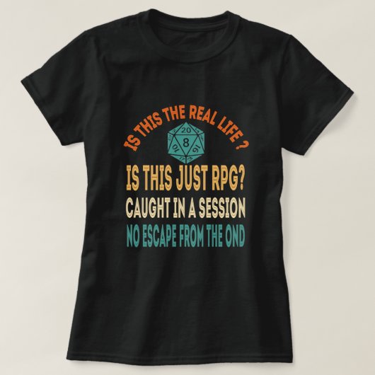 T-shirt Funny Bohemian RPG - Dungeon Crawler Master - DM  (Design devant)