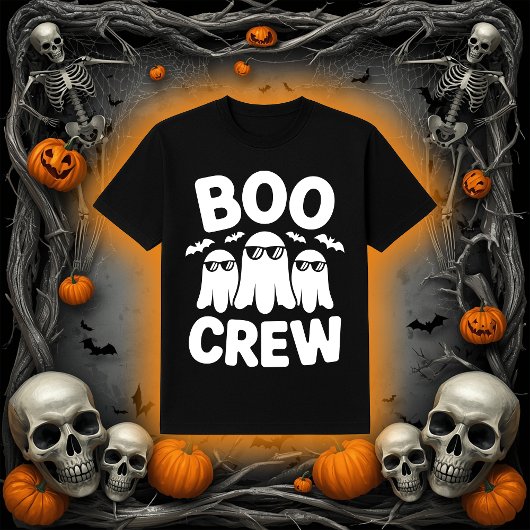 T-shirt Funny Boo Crew Ghosts with Sunglasses Halloween