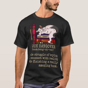 T-shirt Funny Book Hangover Reader Bookworm