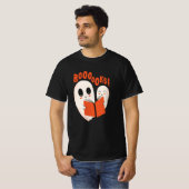 T-shirt Funny Bookworm Ghost Halloween Costume Booooks (Devant entier)
