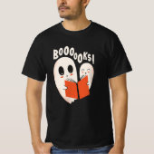 T-shirt Funny Bookworm Ghost Halloween Costume Booooks (Devant)