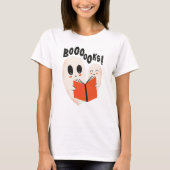 T-shirt Funny Bookworm Ghost Halloween Costume Booooks (Devant)